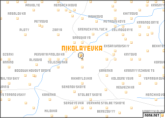 map of Nikolayevka