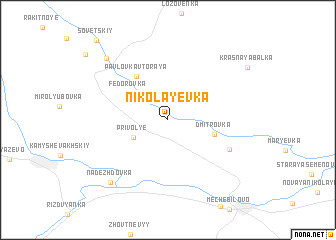 map of Nikolayevka