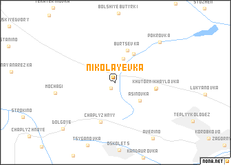 map of Nikolayevka