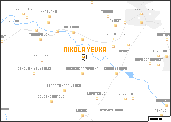 map of Nikolayevka