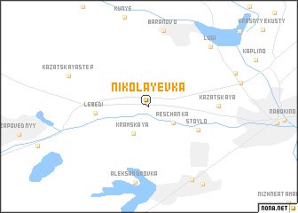 map of Nikolayevka