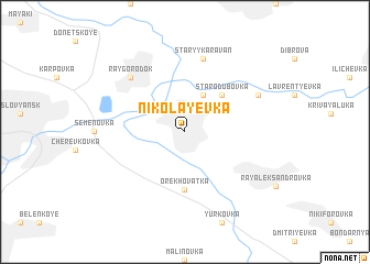 map of Nikolayevka