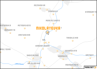 map of Nikolayevka