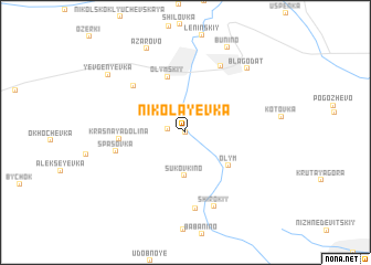 map of Nikolayevka