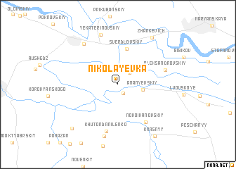 map of Nikolayevka