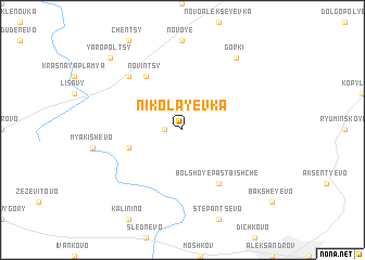 map of Nikolayevka