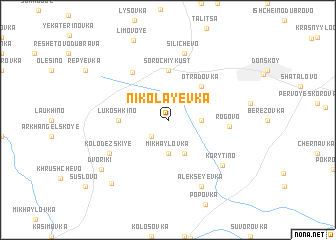 map of Nikolayevka