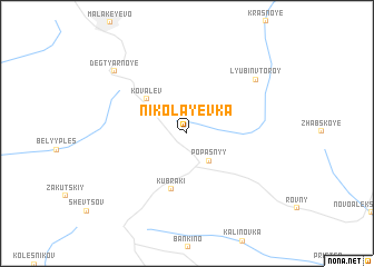 map of Nikolayevka