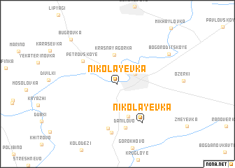 map of Nikolayevka