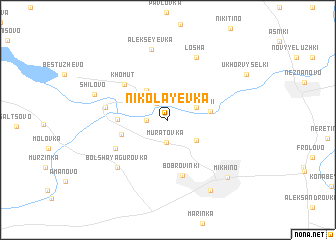 map of Nikolayevka