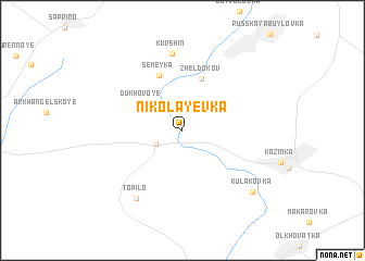 map of Nikolayevka