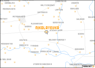 map of Nikolayevka