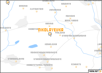 map of Nikolayevka