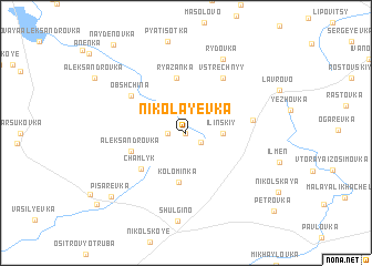 map of Nikolayevka