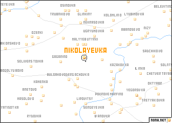 map of Nikolayevka