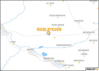 map of Nikolayevka