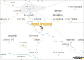 map of Nikolayevka