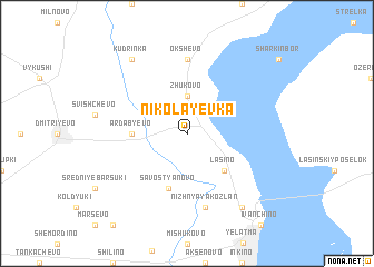 map of Nikolayevka