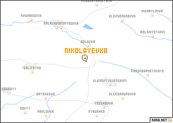 map of Nikolayevka
