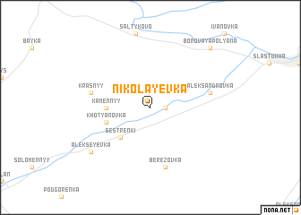 map of Nikolayevka