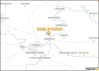 map of Nikolayevka