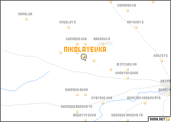 map of Nikolayevka