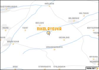 map of Nikolayevka
