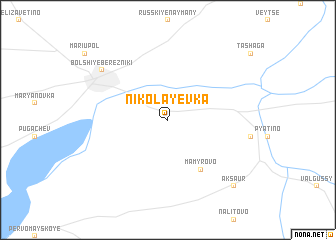 map of Nikolayevka