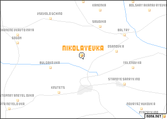 map of Nikolayevka