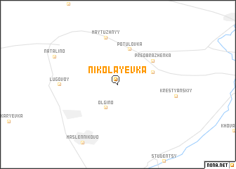 map of Nikolayevka