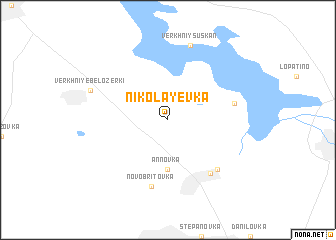 map of Nikolayevka