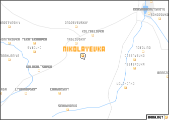 map of Nikolayevka