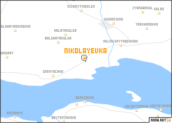 map of Nikolayevka