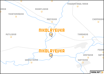 map of Nikolayevka