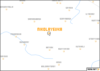 map of Nikolayevka