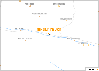 map of Nikolayevka