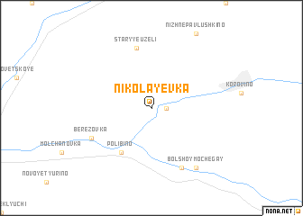 map of Nikolayevka