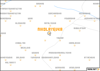 map of Nikolayevka