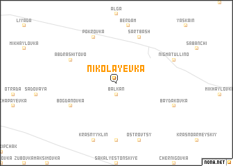 map of Nikolayevka