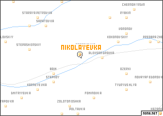 map of Nikolayevka