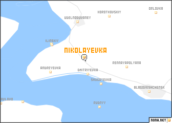 map of Nikolayevka