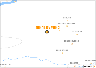 map of Nikolayevka