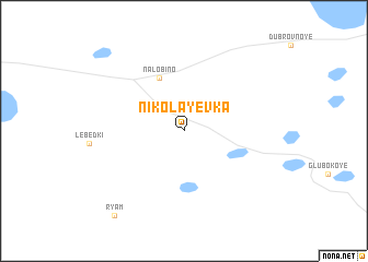 map of Nikolayevka
