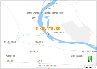 map of Nikolayevka