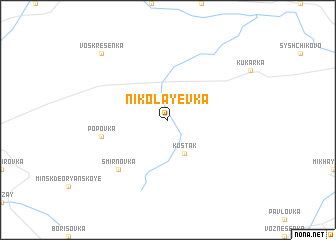 map of Nikolayevka