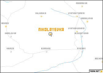 map of Nikolayevka