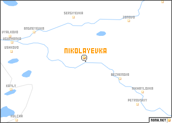 map of Nikolayevka