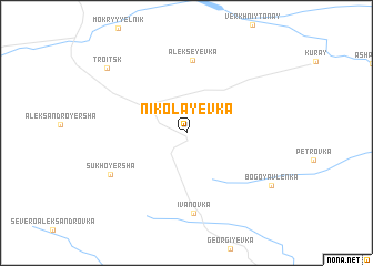 map of Nikolayevka