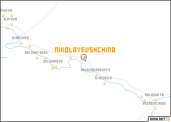 map of Nikolayevshchina