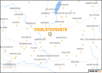 map of Nikolayevskaya